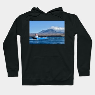 The ferry heading over to Jura, Scotland Hoodie